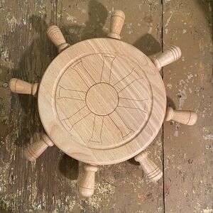 Wooden Ship Wheel Decor